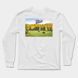 Bison at Yellowstone Long Sleeve T-Shirt